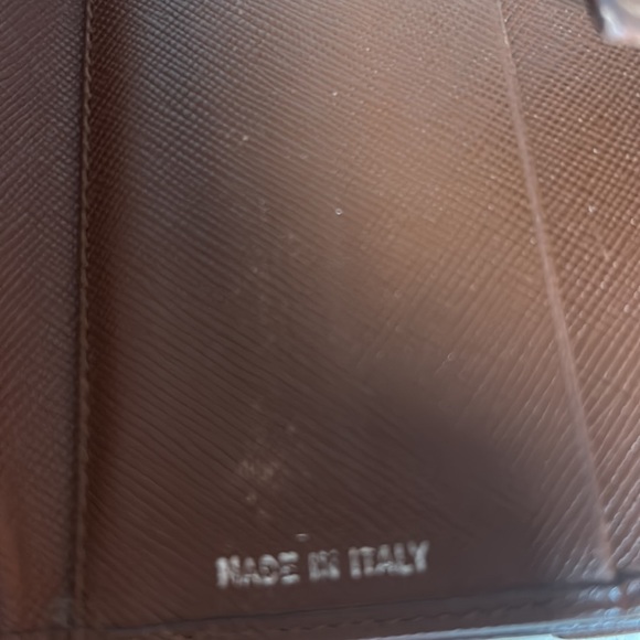 Prada chocolate brown leather wallet EUC - Picture 6 of 9